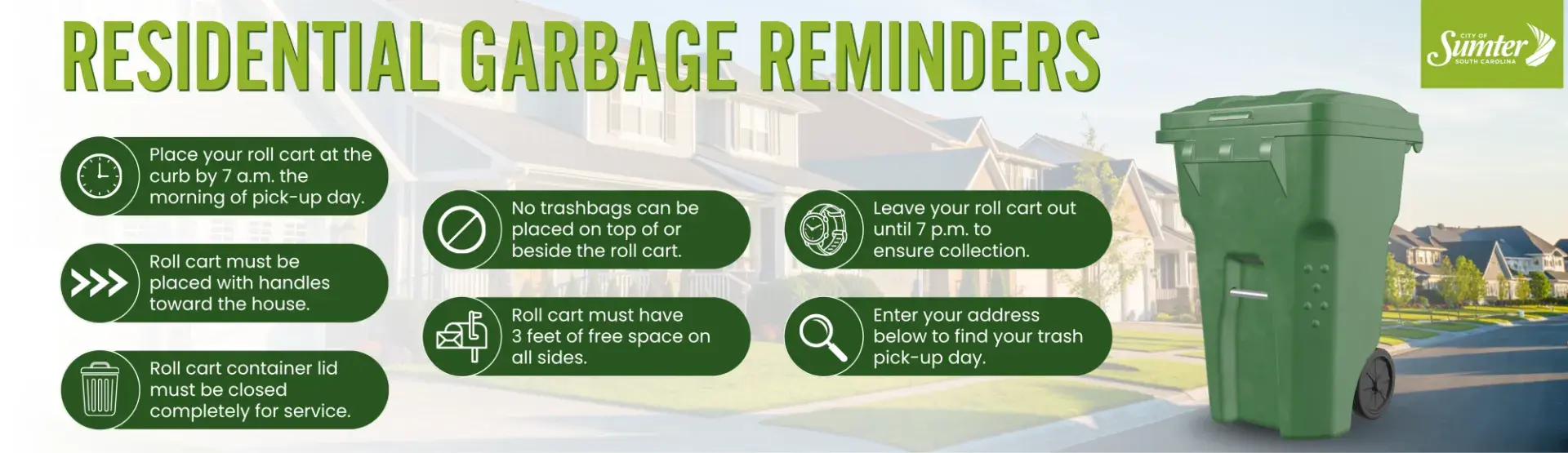 Residential Garbage Reminders