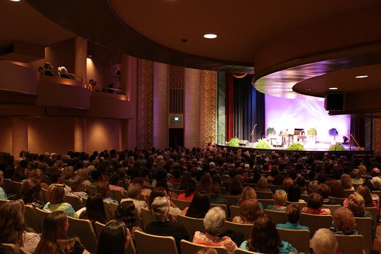 Photo of the stage and seating at Sumter Opera House.
