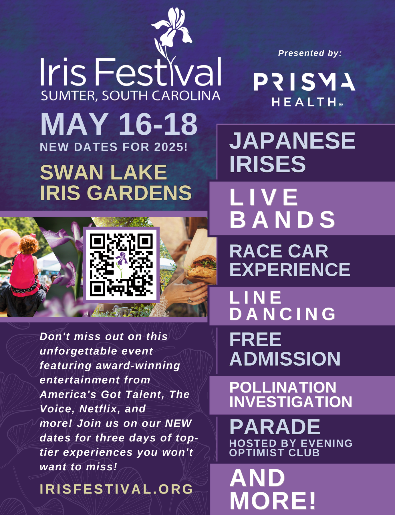 iris festival flyer