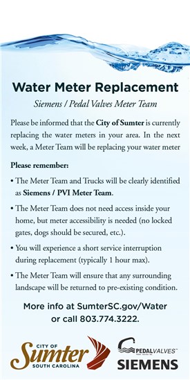 Water Meter Replacement Door Hanger