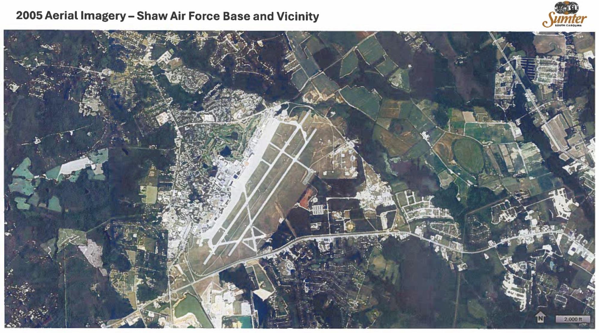 20105 Aerial Image of Shaw Air Force Base and Vicinity
