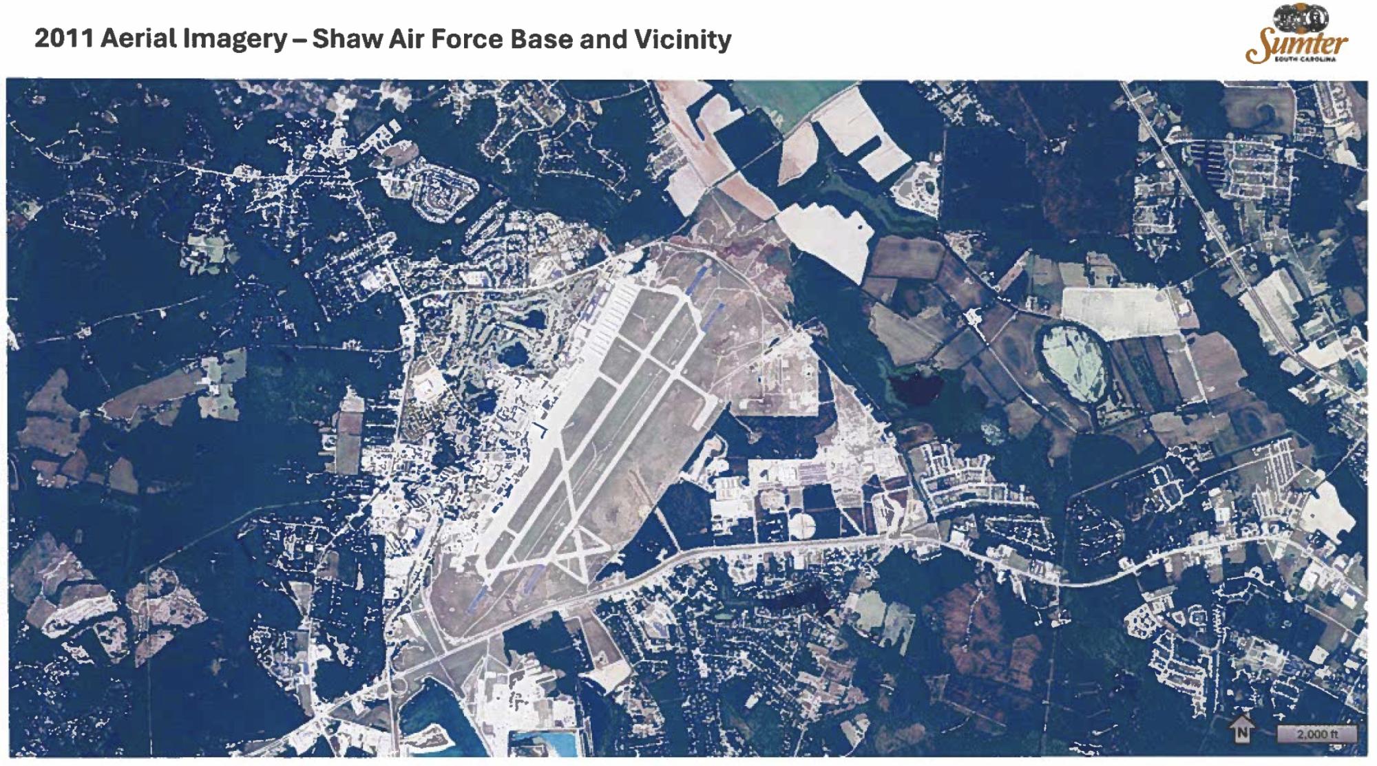 2011 Aerial Image of Shaw Air Force Base and Vicinity