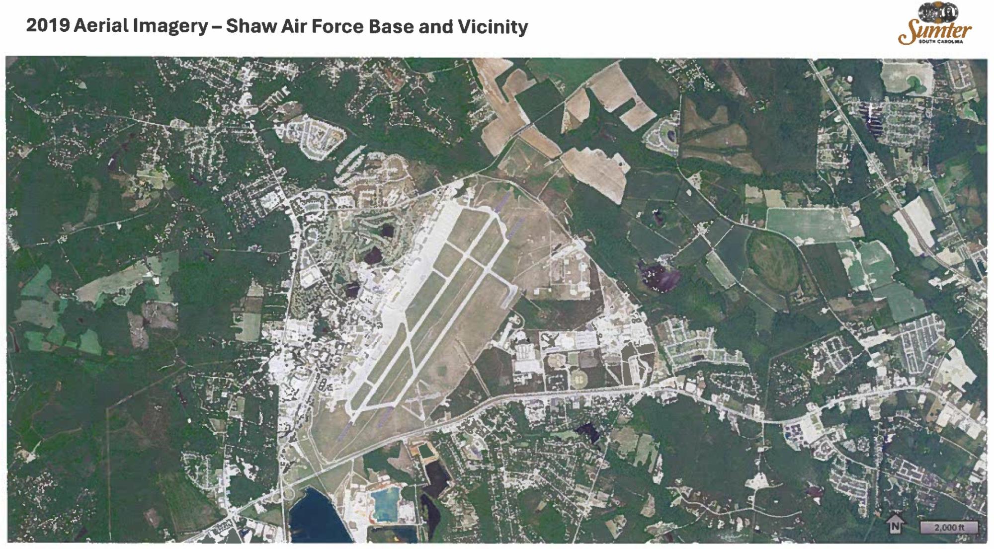 2019 Aerial Image of Shaw Air Force Base and Vicinity
