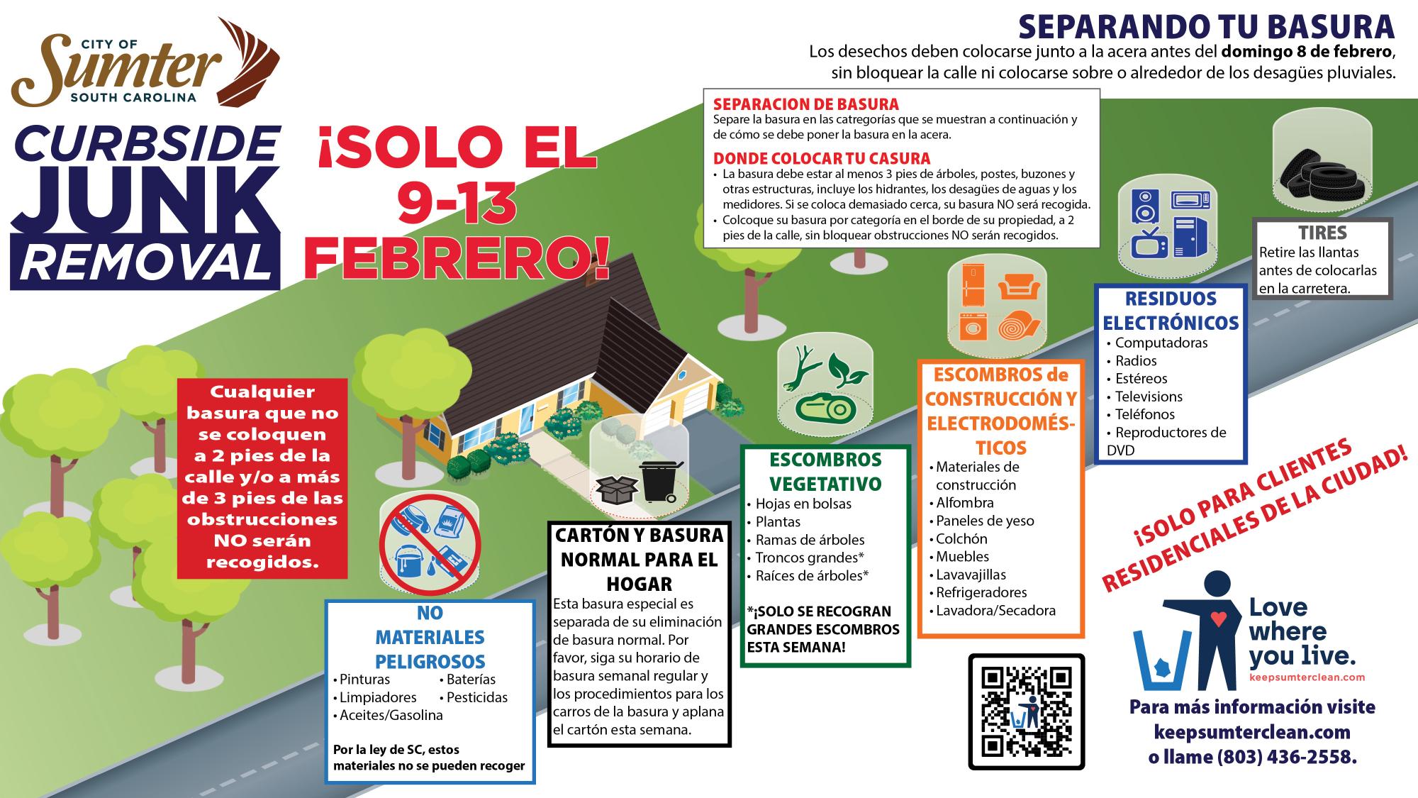 Spanish Junk Removal Graphic