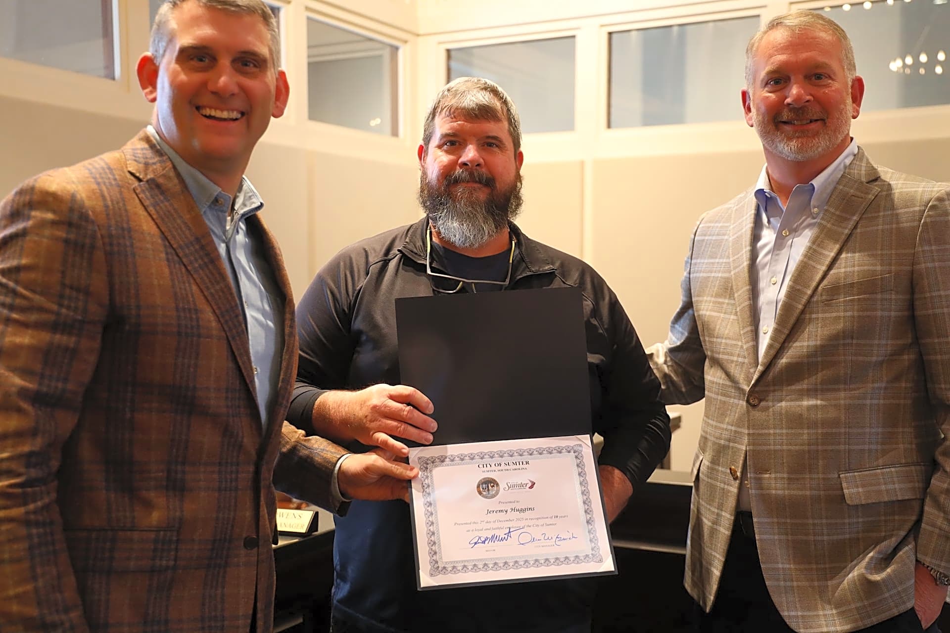 Jeremy Huggins – Water and Sewer – 10 Years