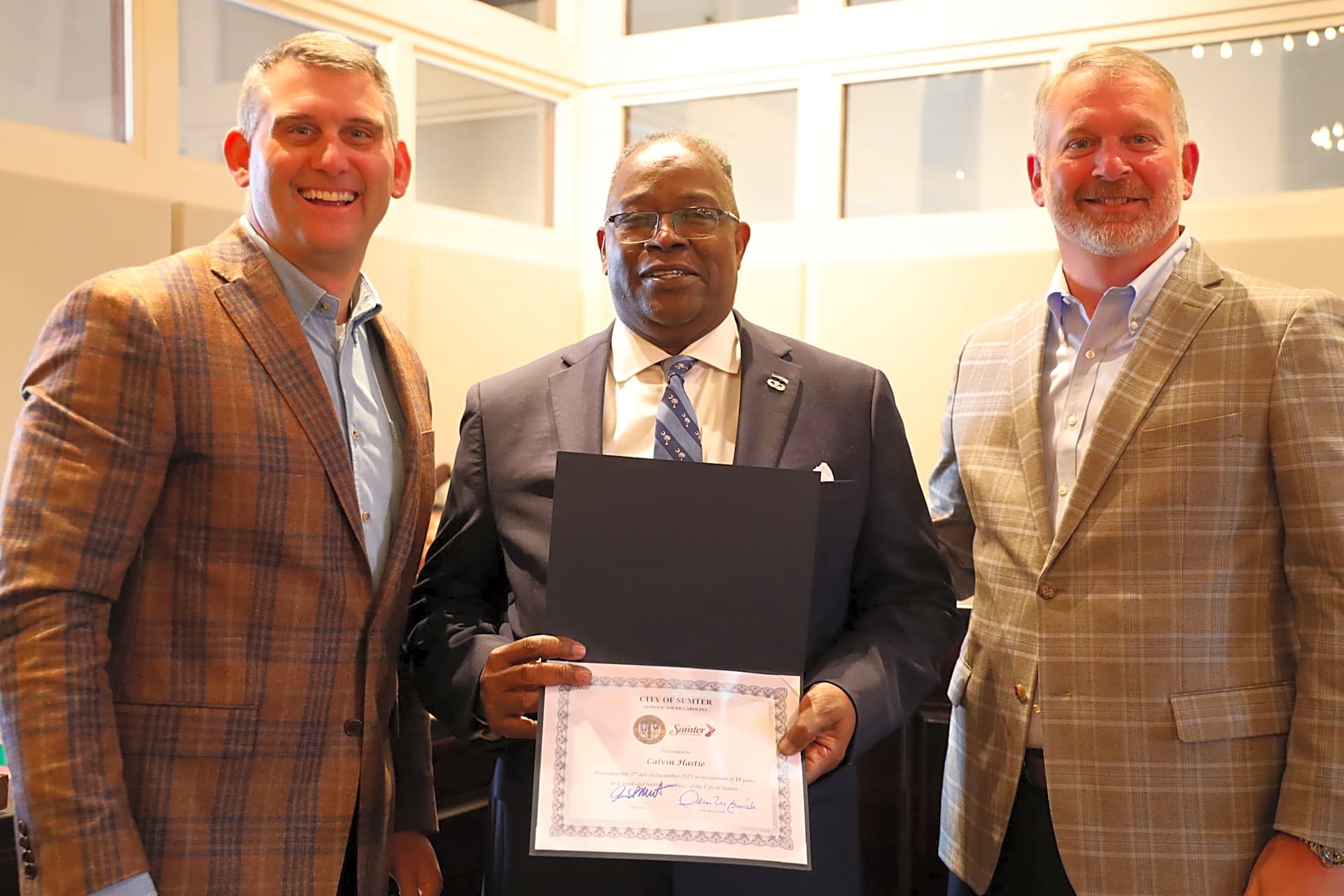 Calvin Hastie – Administration – 15 Years